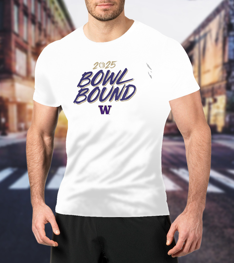 2025 Bowl Bound Washington Huskies Football NFL T-Shirt