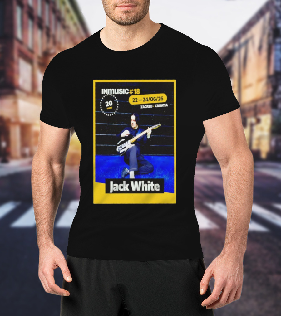 INmusic Festival 2026 Jack White Zagreb Croatia June Concert T-Shirt