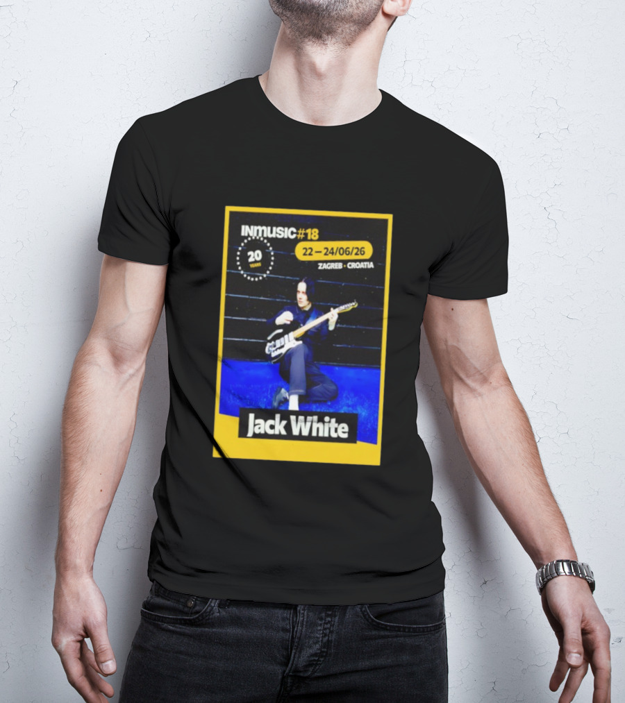 INmusic Festival 2026 Jack White Zagreb Croatia June Concert T-Shirt
