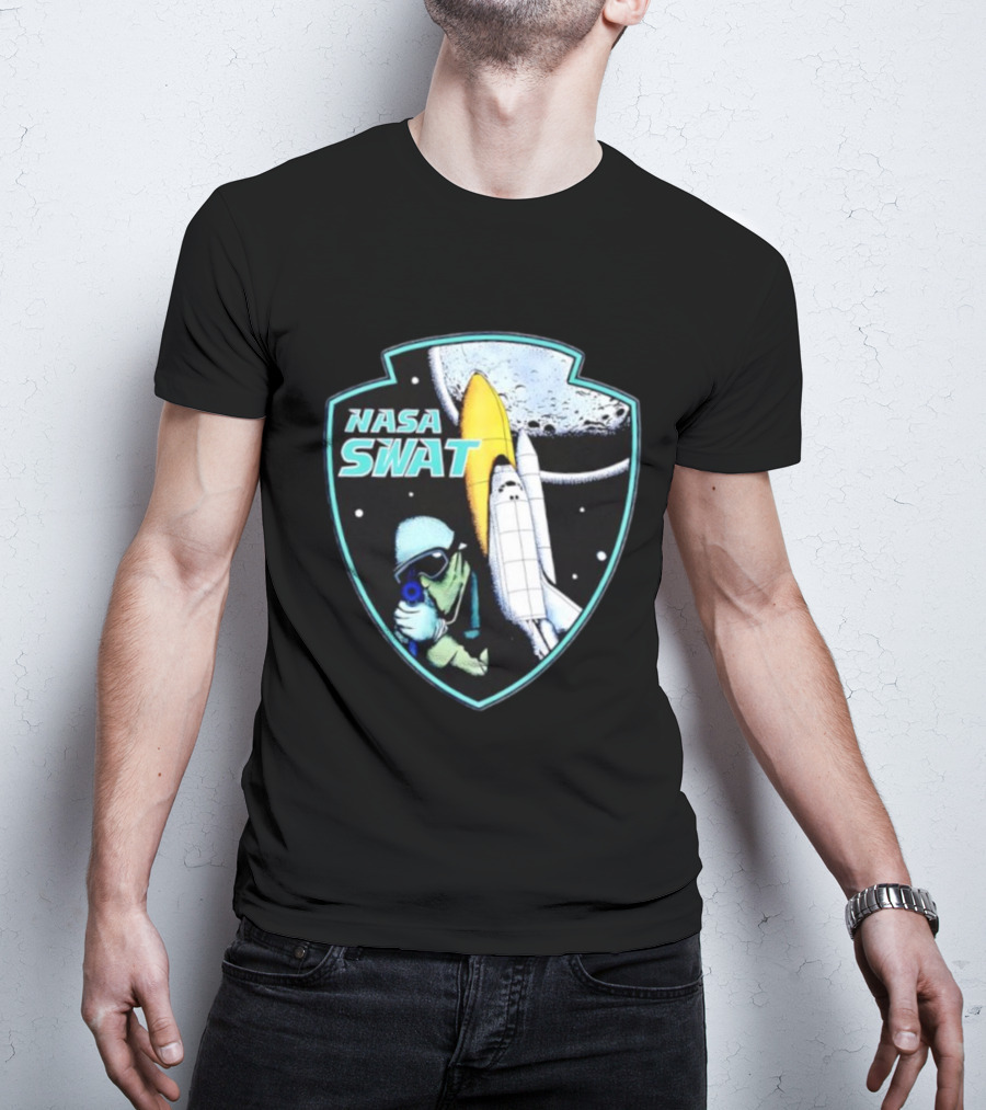 NASA SWAT Moon Mission Space Shuttle Patch T-Shirt