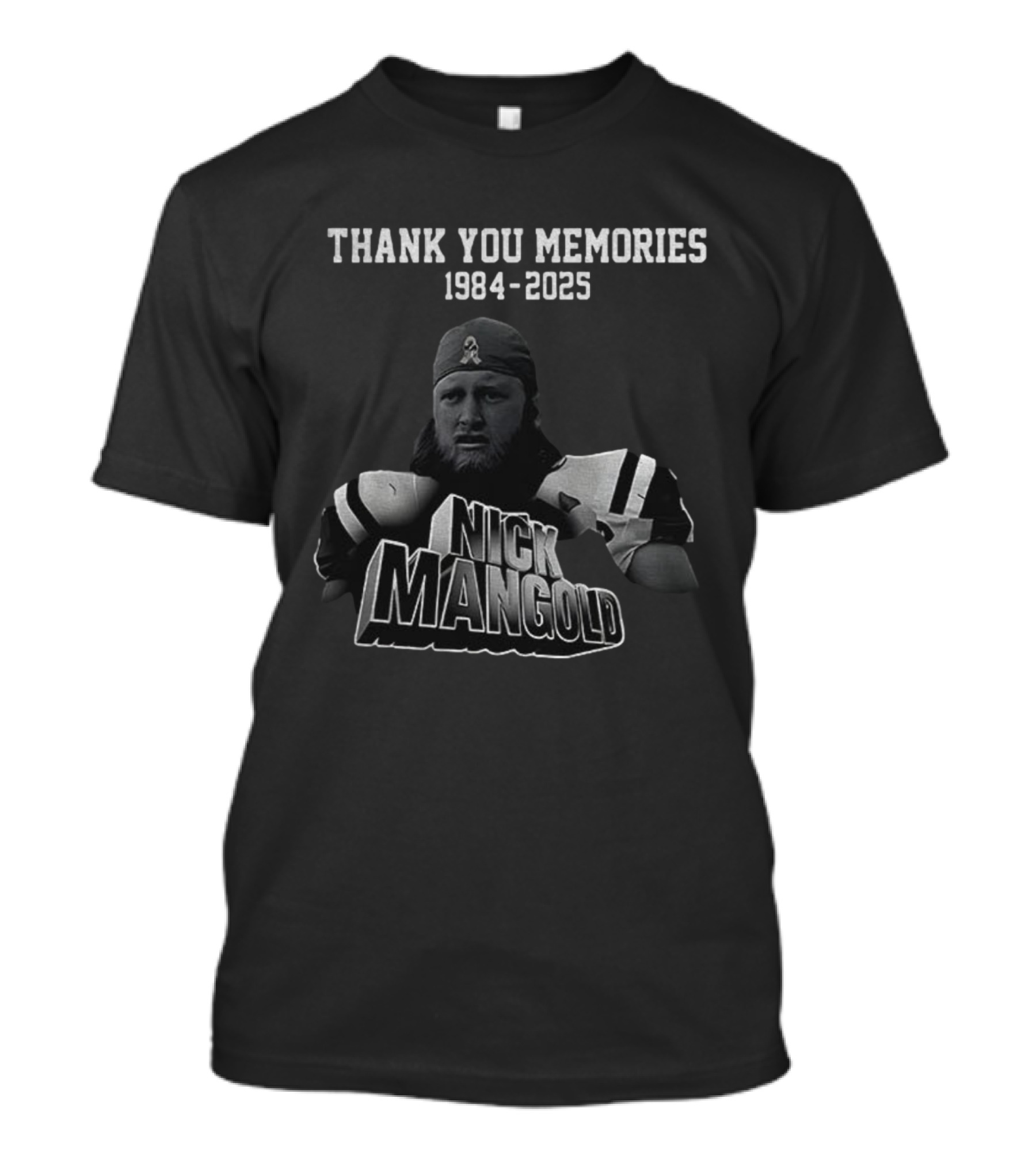 Nick Mangold New York Jets NFL Thank You Memories 1984-2025 T-Shirt