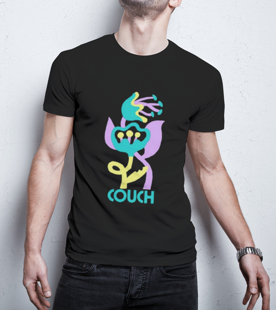 Couch Lily Flower Vibrant Abstract Botanical T-Shirt