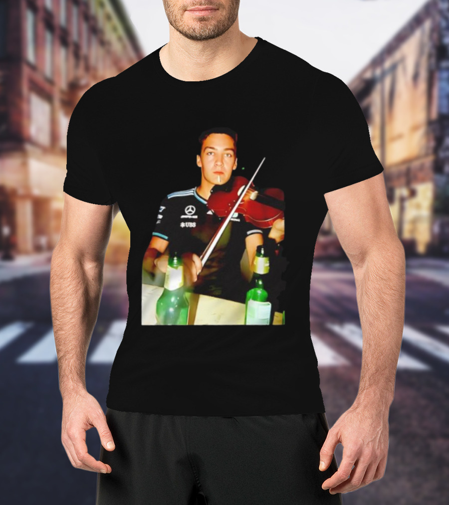 Mercedes George Russell Violin UBS Racing Team T-Shirt