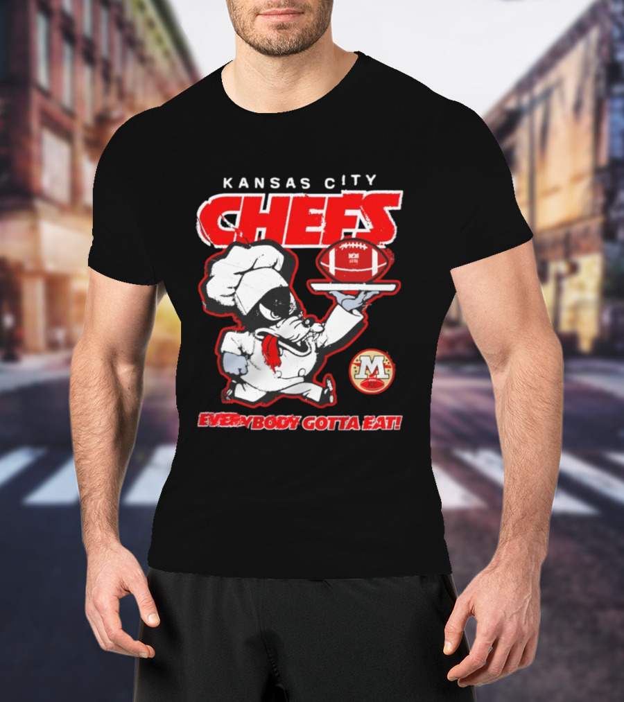 Kansas City Chefs Everybody Gotta Eat NFL Football 2025 T-Shirt