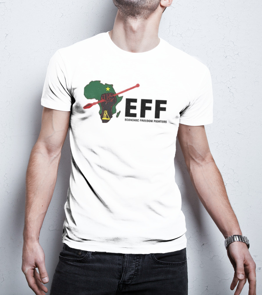 EFF Economic Freedom Fighters Africa Fist And Spear T-Shirt