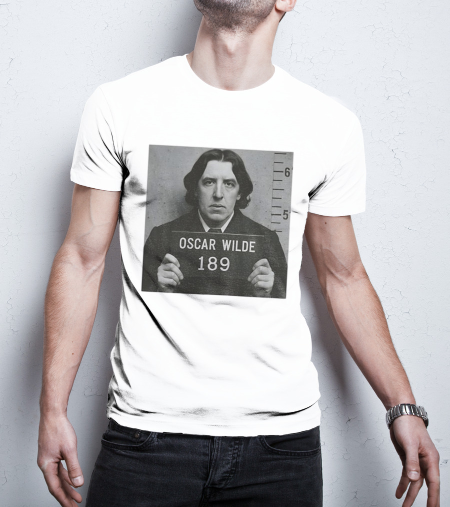 Oscar Wilde Shot 189 Funny Literary Meme T-Shirt