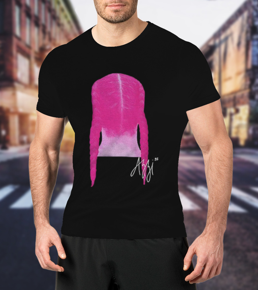 Azzi Fudd Iconic Pink Braid Signature T-Shirt
