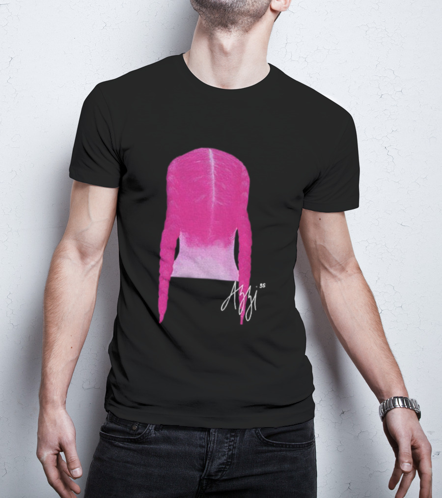 Azzi Fudd Iconic Pink Braid Signature T-Shirt