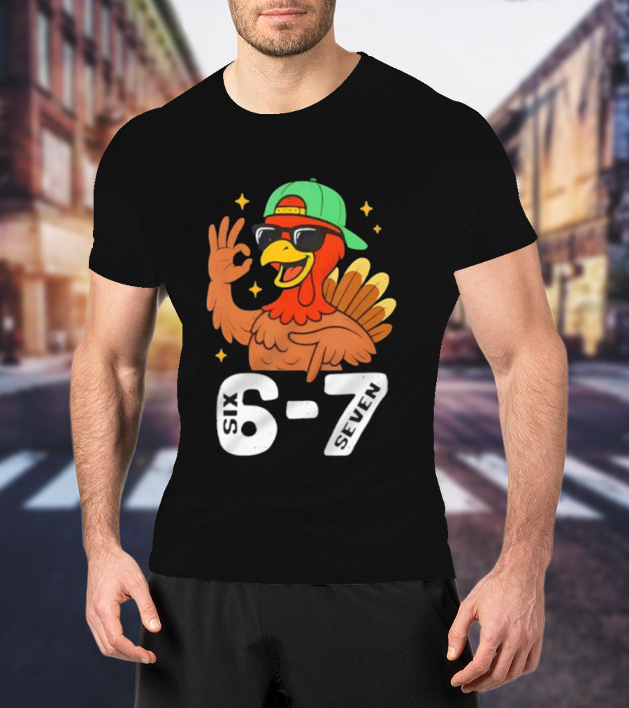 Six Seven Turkey Meme Gen Z Alpha Style T-Shirt