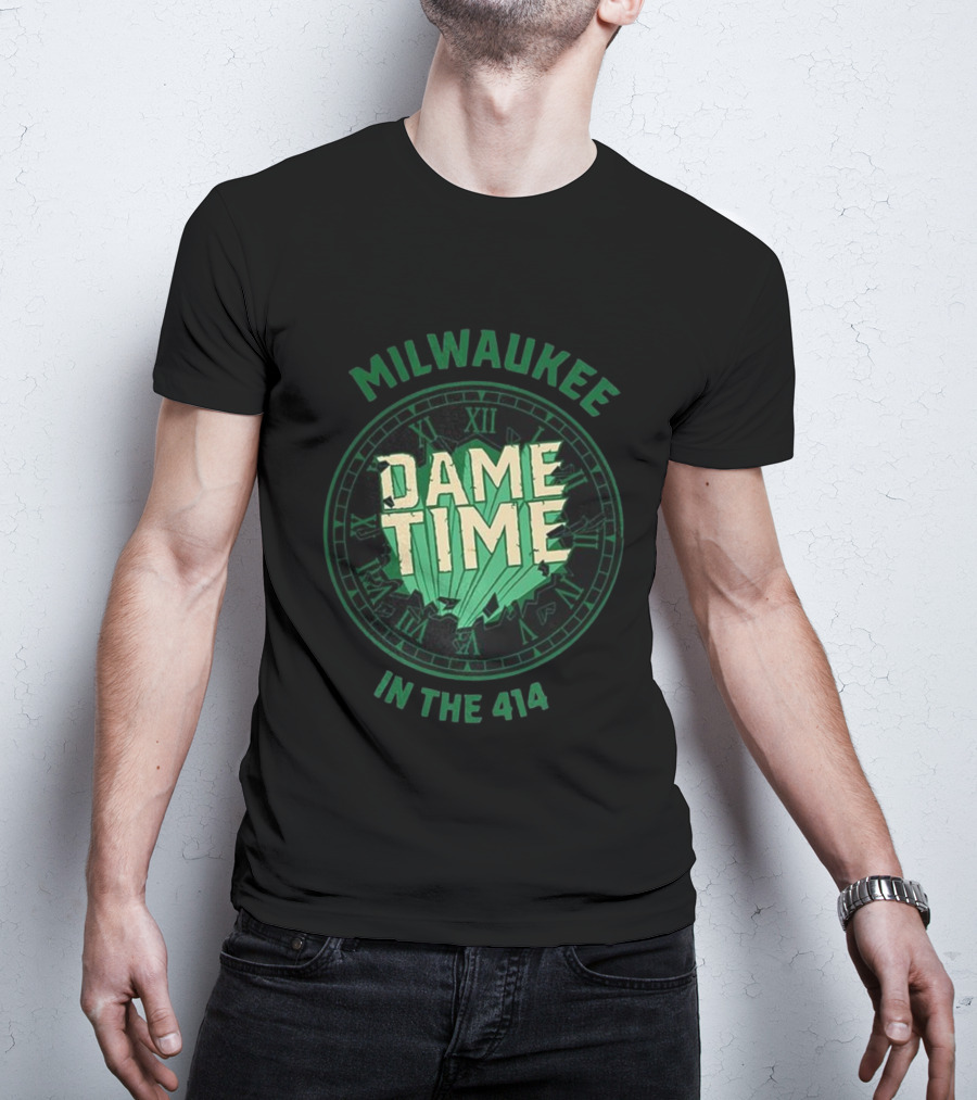 Milwaukee Dame Time In The 414 Basketball Dime Time T-Shirt