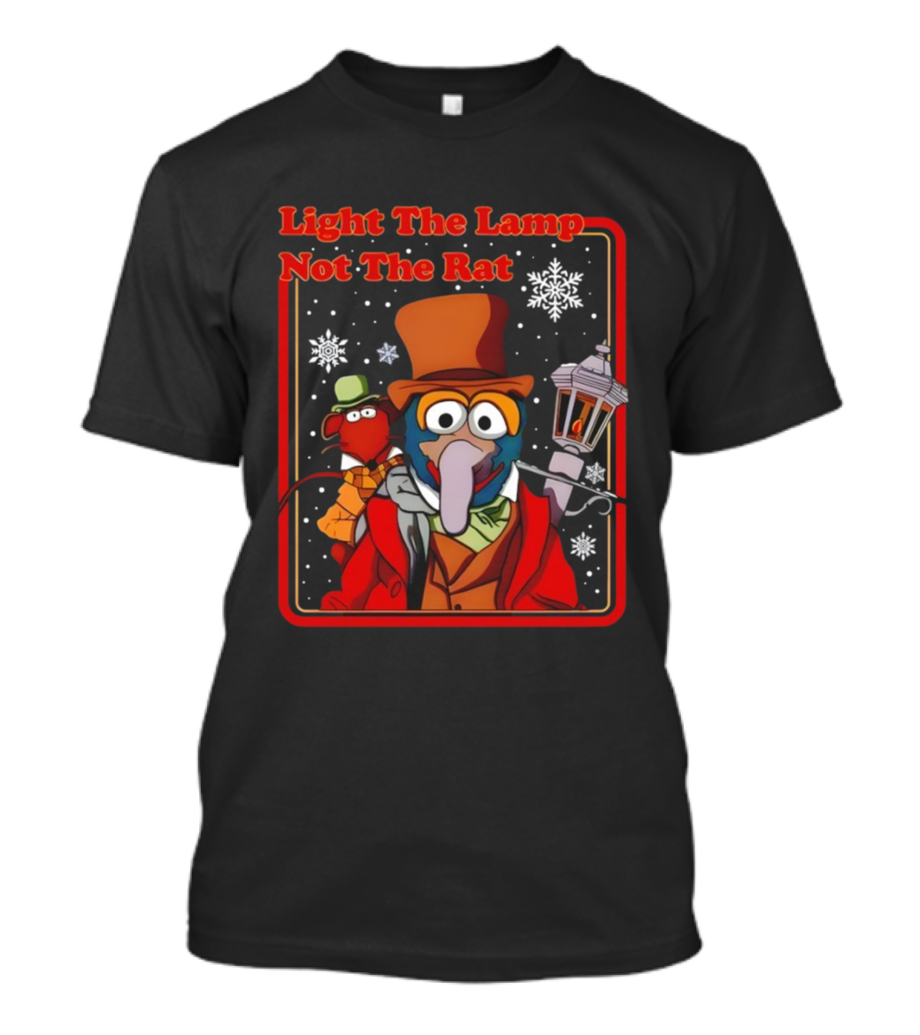 Gonzo Rizzo The Muppets Christmas Carol Light The Lamp Not The Rat T-Shirt