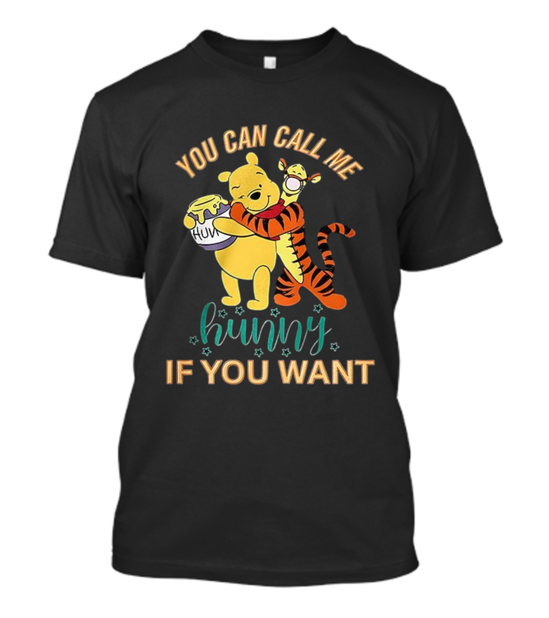 Winnie The Pooh You Can Call Me Hunny Tigger Hugging Image T-Shirt