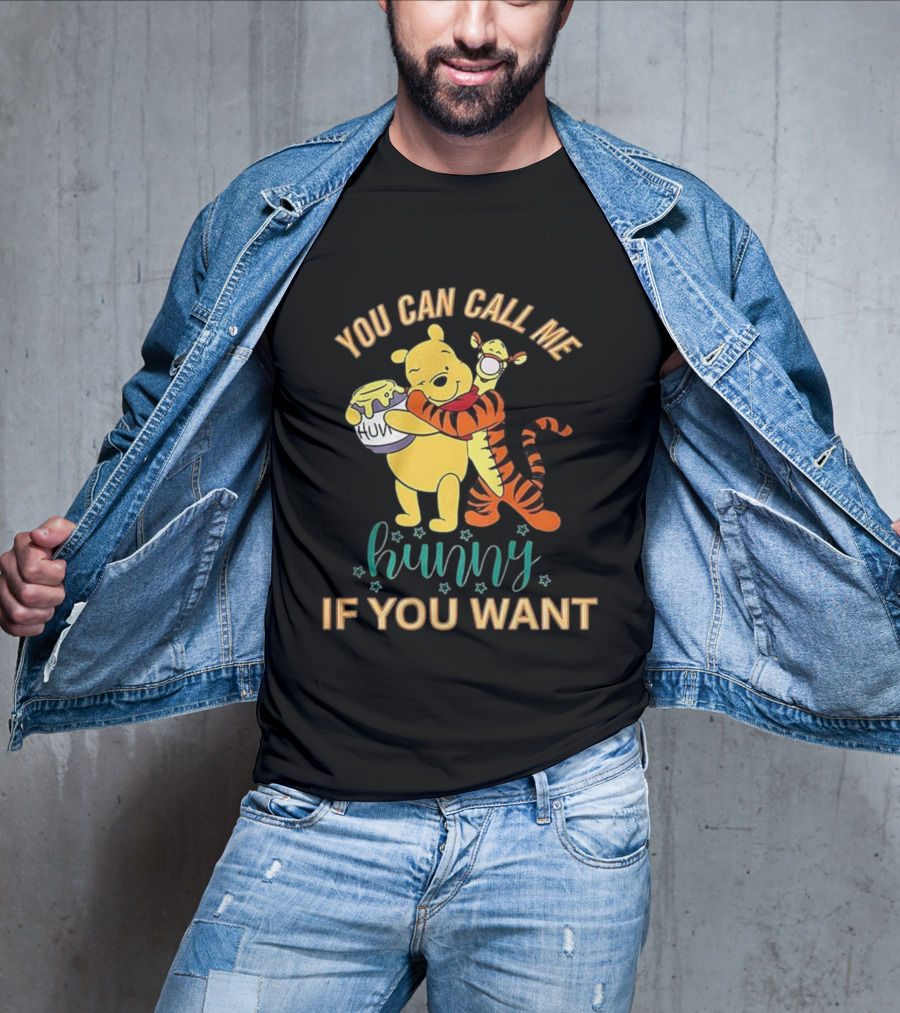 Winnie The Pooh You Can Call Me Hunny Tigger Hugging Image T-Shirt