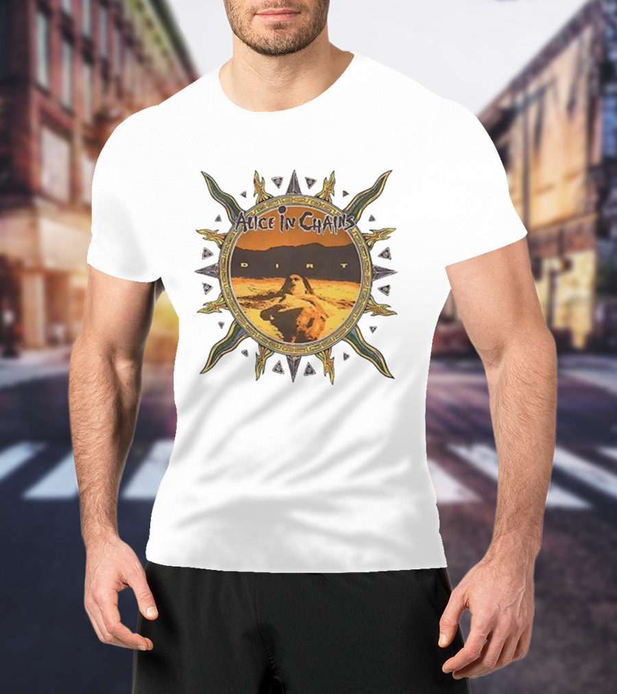 Alice In Chains Dirt Sunburst Desert Scene T-Shirt