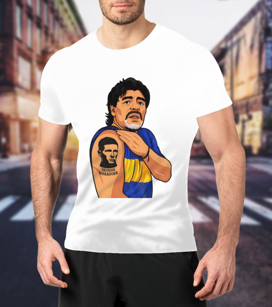 Elliot Anderson Geordie Maradona Tattoo Icon Illustration T-Shirt
