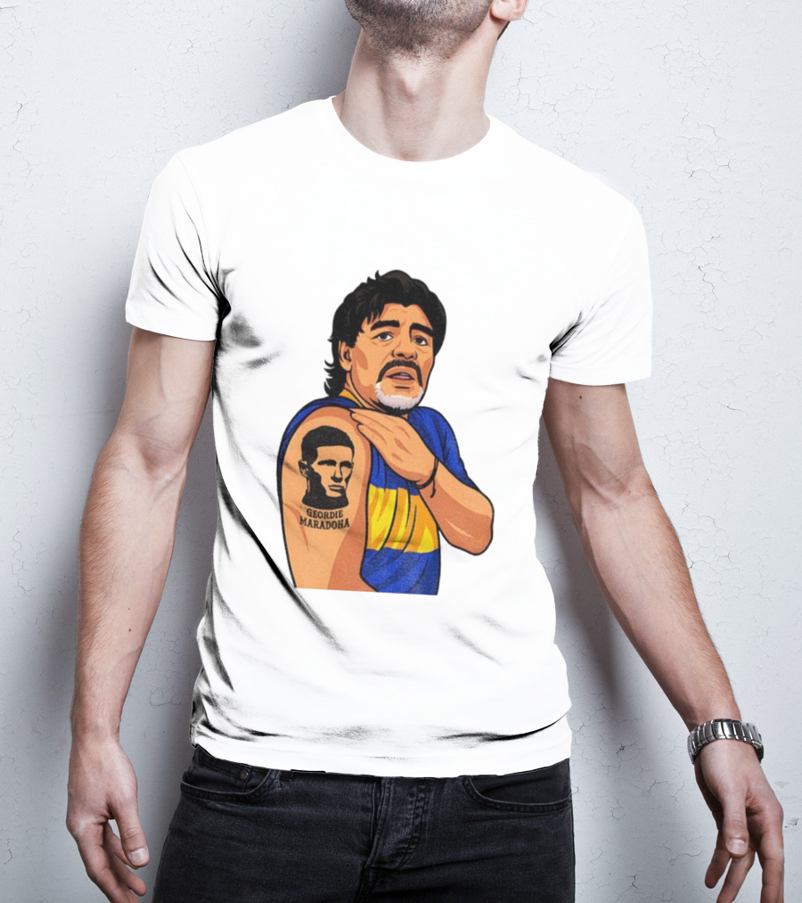 Elliot Anderson Geordie Maradona Tattoo Icon Illustration T-Shirt