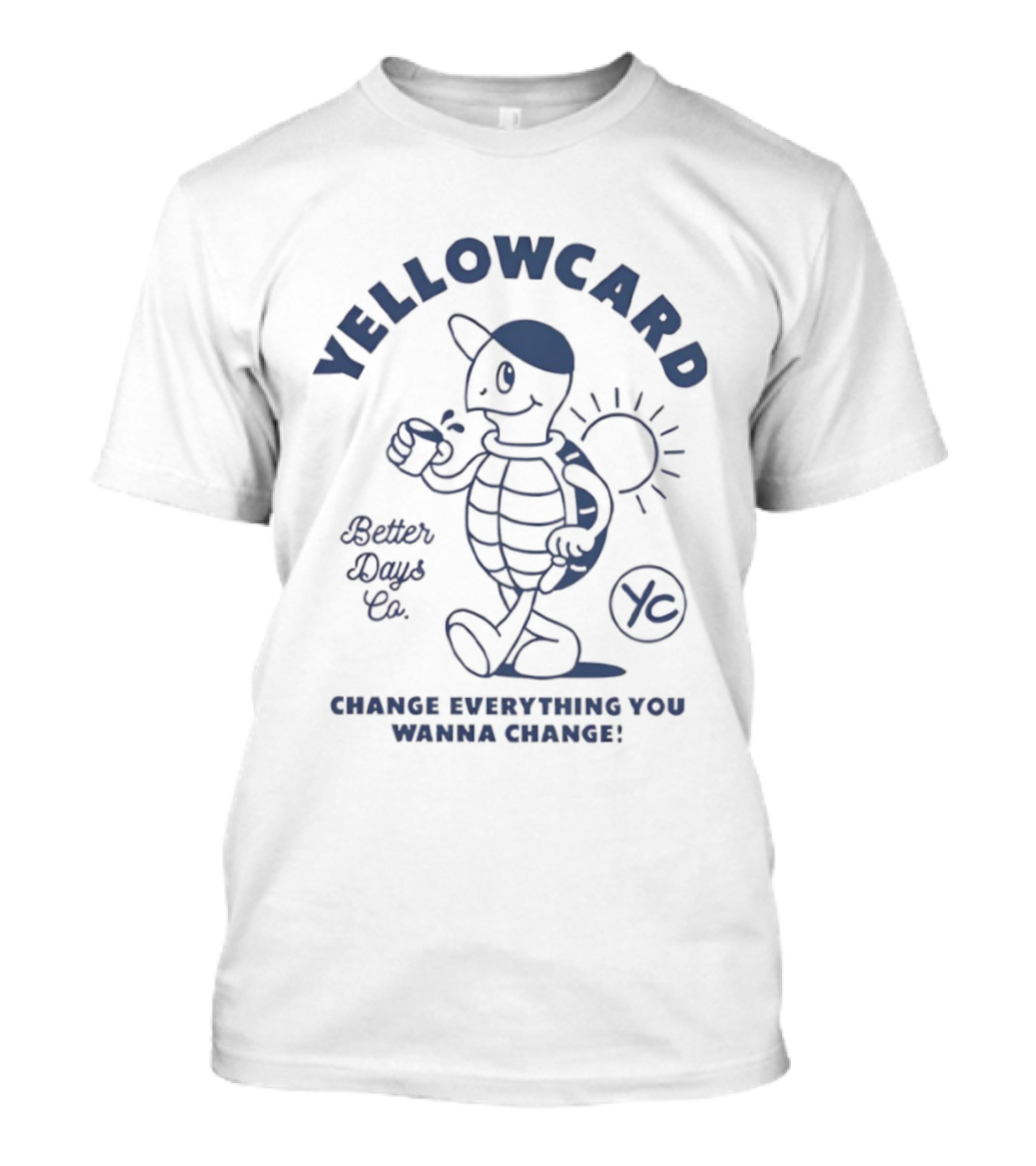 YELLOWCARD Better Days Co Sea Turtle Change Everything You Wanna Change T-Shirt