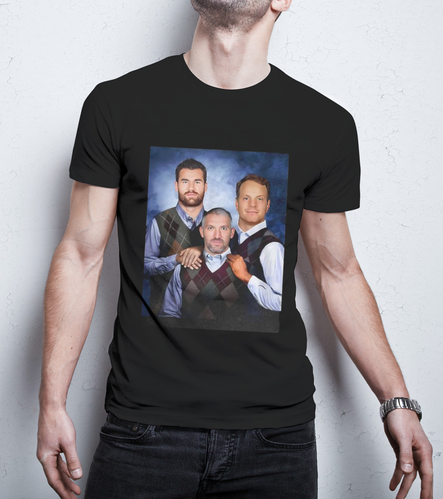 Alexander Ovechkin Tom Wilson John Carlson Step Brothers Portrait T-Shirt
