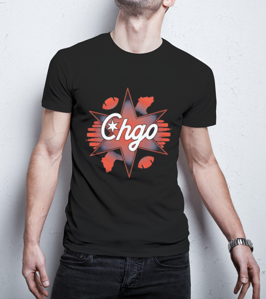 Chgo Star Football Claws T-Shirt