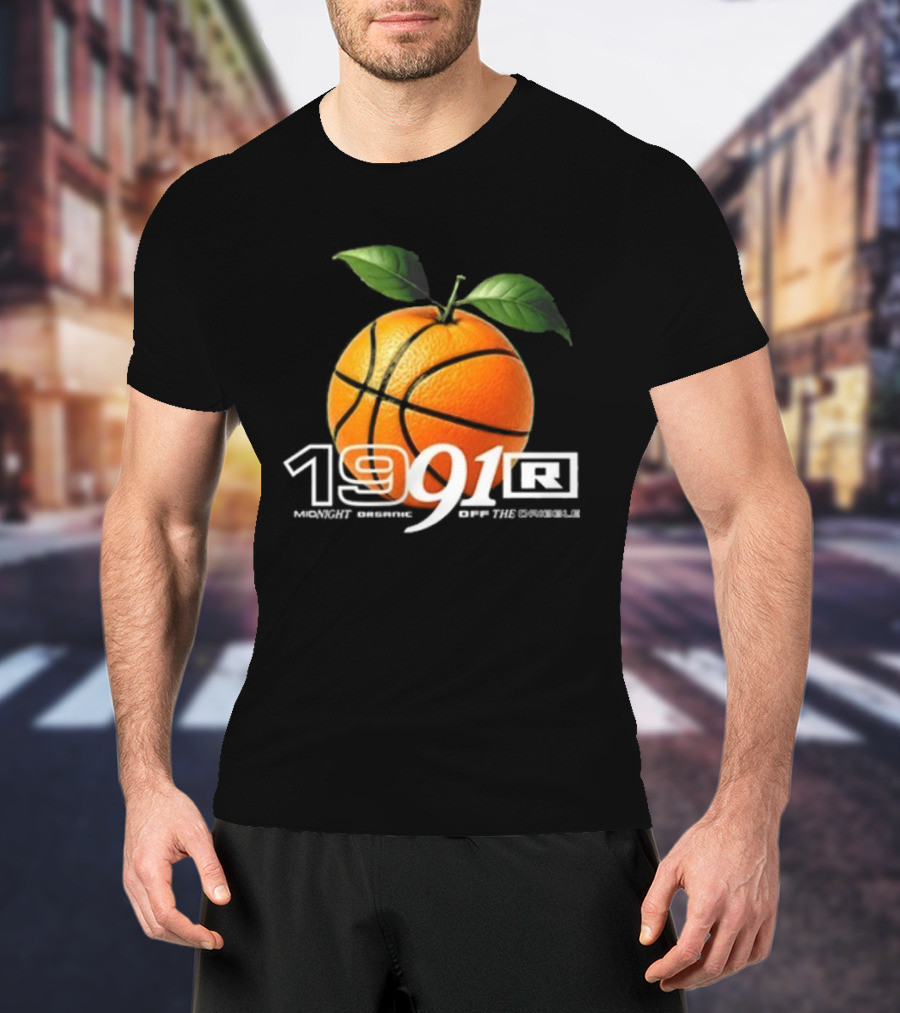 Larry June TFM 1991 Midnight Organic Off The Dribble 2.0 Basketball Orange T-Shirt