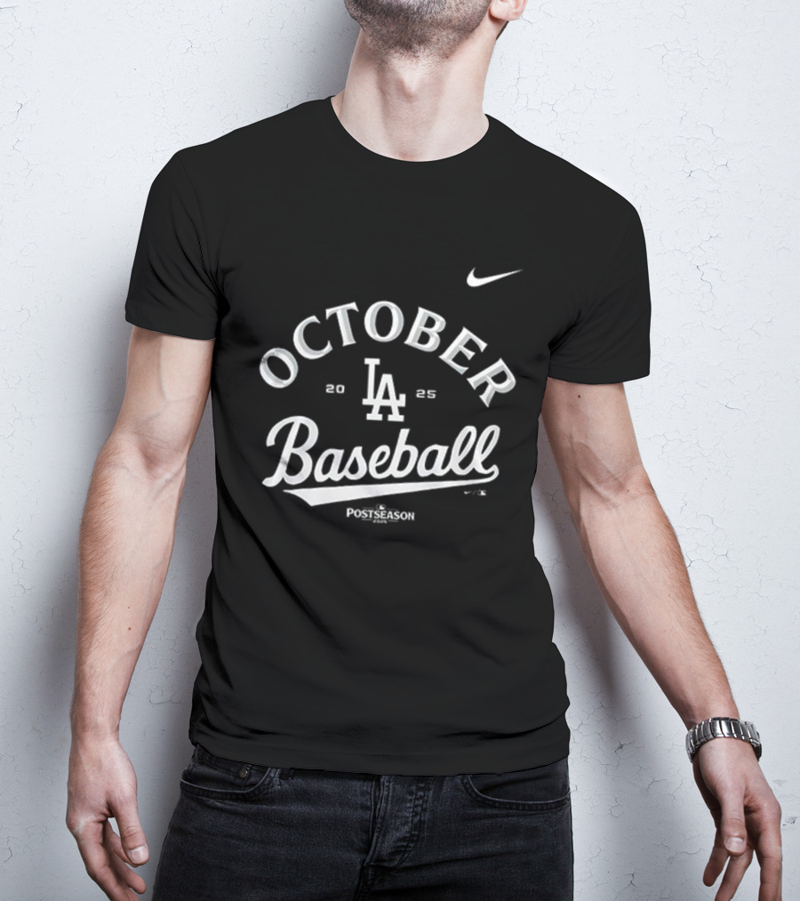Los Angeles Dodgers October Baseball LA Nike T-Shirt