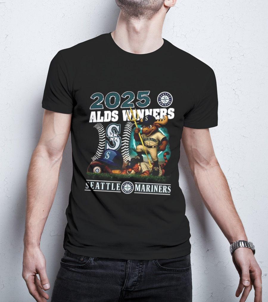 2025 Seattle Mariners ALDS Winners Mascot T-Shirt