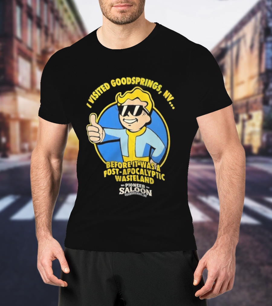 Vault Boy Thumbs Up Goodsprings NV Pre-Apocalypse Wasteland Explorer T-Shirt