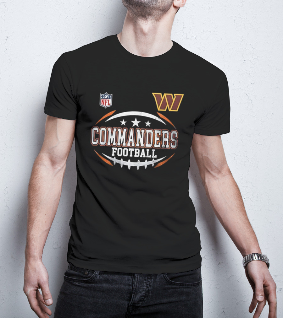 NFL Washington Commanders Football Harley Davidson Motorcycle T-Shirt