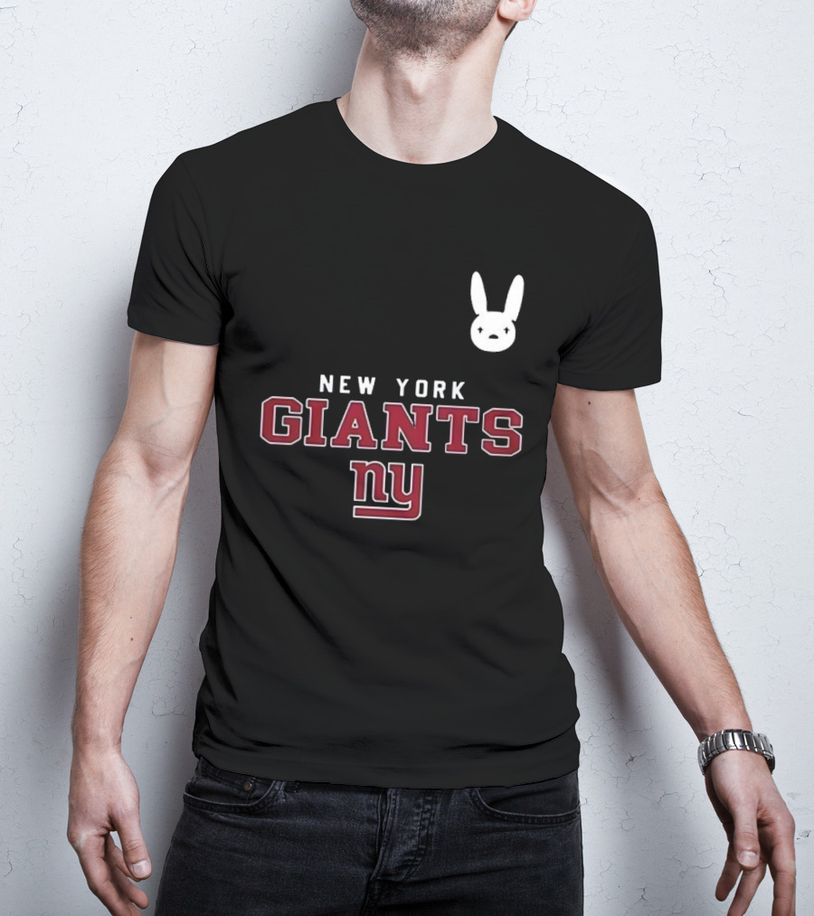 New York Giants NY DTMF Bad Bunny Collaboration T-Shirt