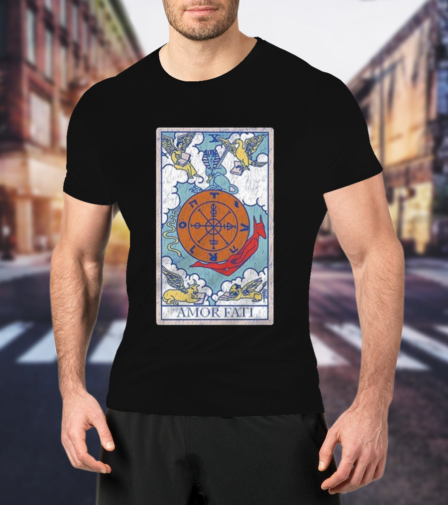 Joe Bartolozzi Amor Fati Wheel Of Fortune Tarot Destiny Unveiled Royal T-Shirt