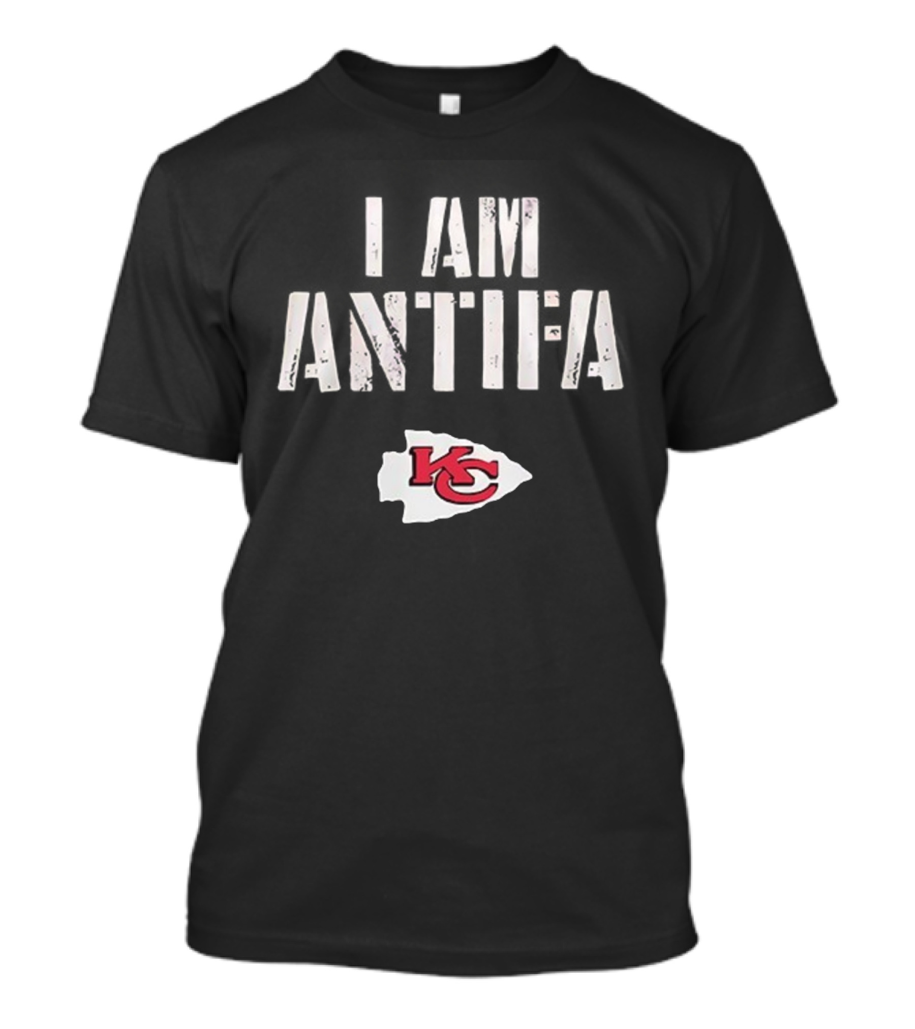 Kansas City Chiefs I Am Antifa Against Fascism KC Arrowhead T-Shirt