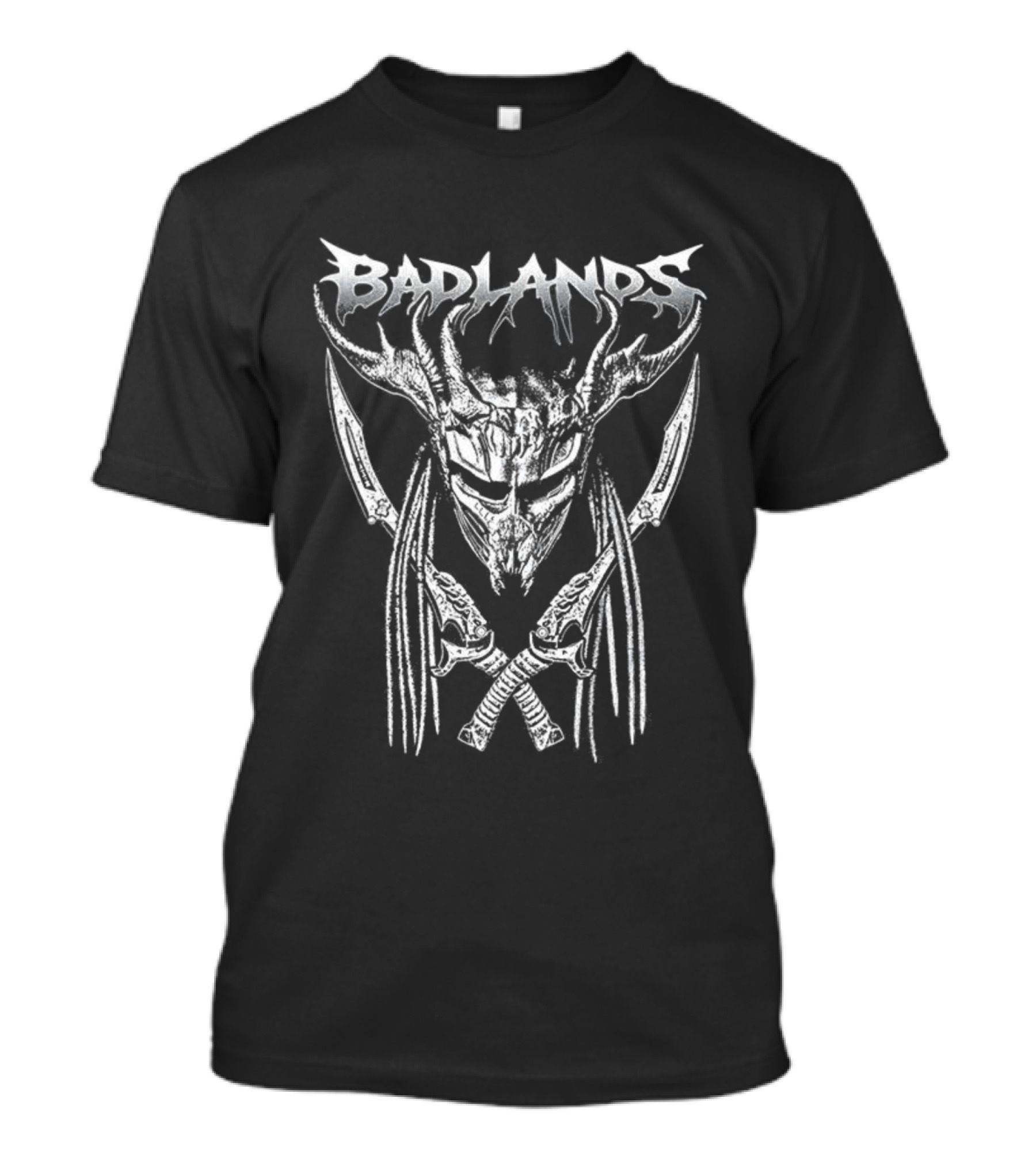 Badlands Predator Mask And Swords T-Shirt