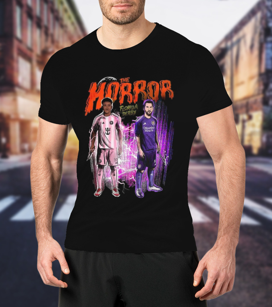 Florida Derby Horror Halloween With Miami And Orlando Players T-Shirt
