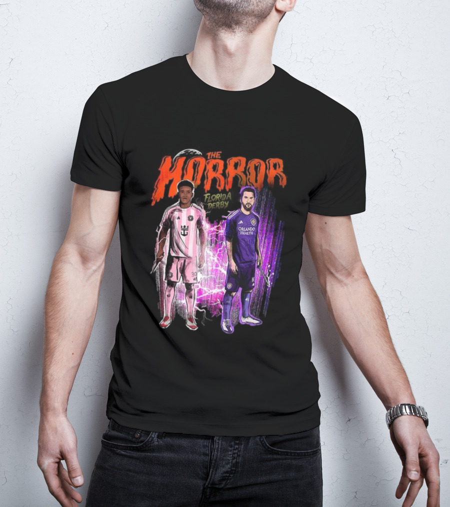Florida Derby Horror Halloween With Miami And Orlando Players T-Shirt