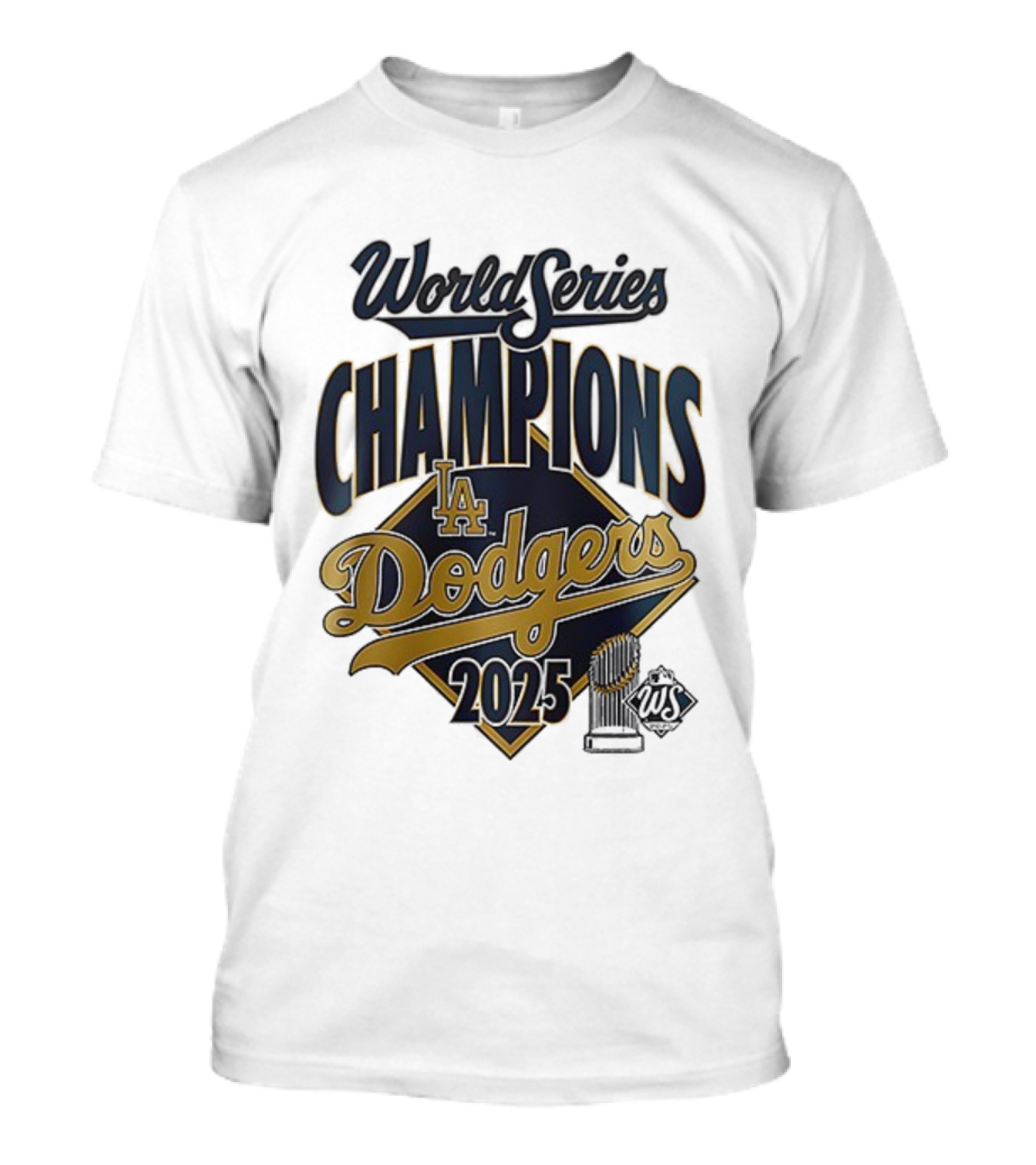 Los Angeles Dodgers 2025 World Series Champions Team Signature T-Shirt