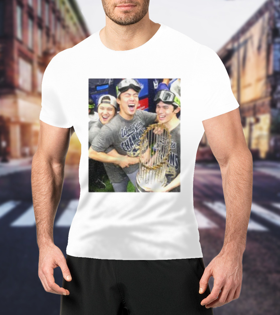 Los Angeles Dodgers World Series Champions 2025 Celebration Moment T-Shirt