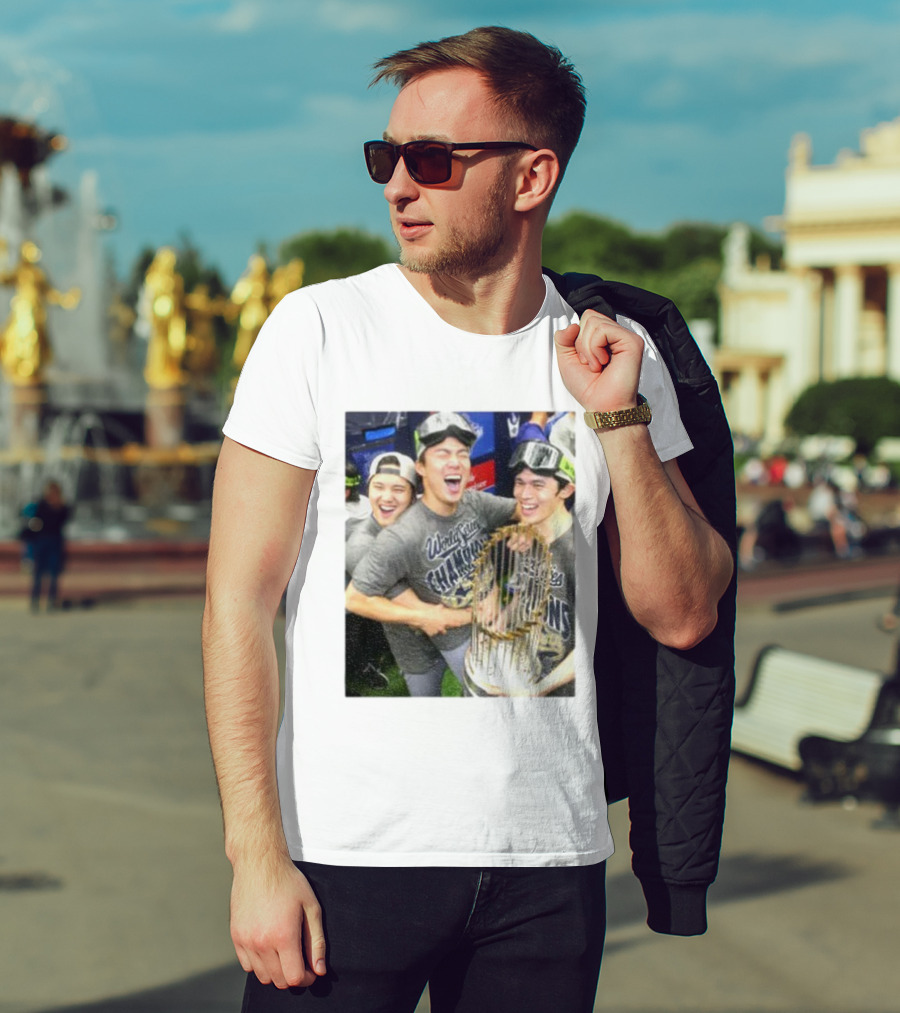 Los Angeles Dodgers World Series Champions 2025 Celebration Moment T-Shirt