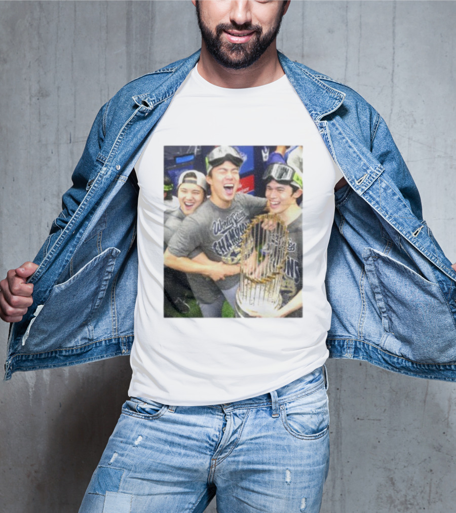 Los Angeles Dodgers World Series Champions 2025 Celebration Moment T-Shirt