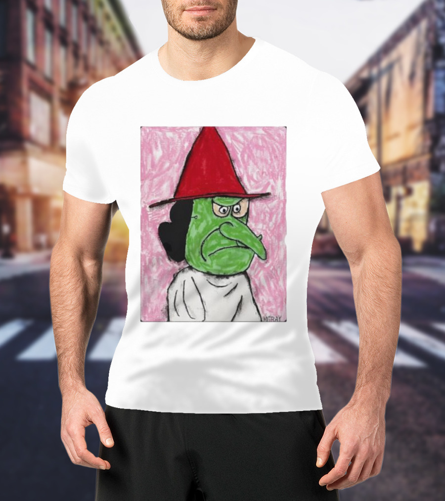 Lucy Van Pelt Witch Costume Red Hat Green Face MGRAY T-Shirt