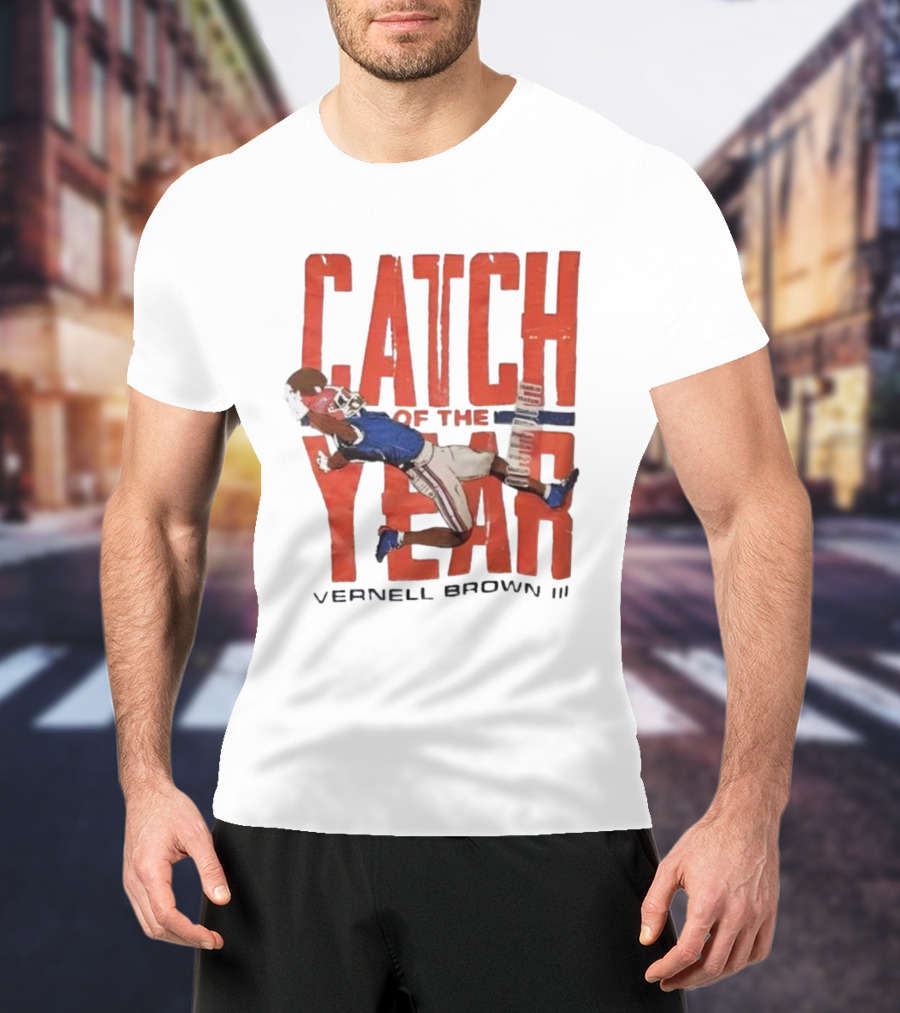 Vernell Brown III Catch Of The Year Football Action T-Shirt