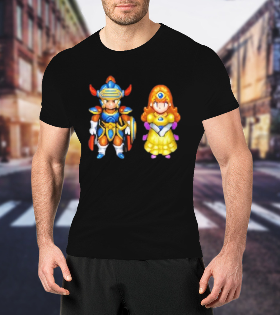 Dragon Quest I & II HD-2D Remake Hero And Princess Character Graphics T-Shirt