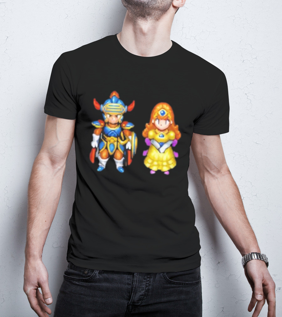 Dragon Quest I & II HD-2D Remake Hero And Princess Character Graphics T-Shirt