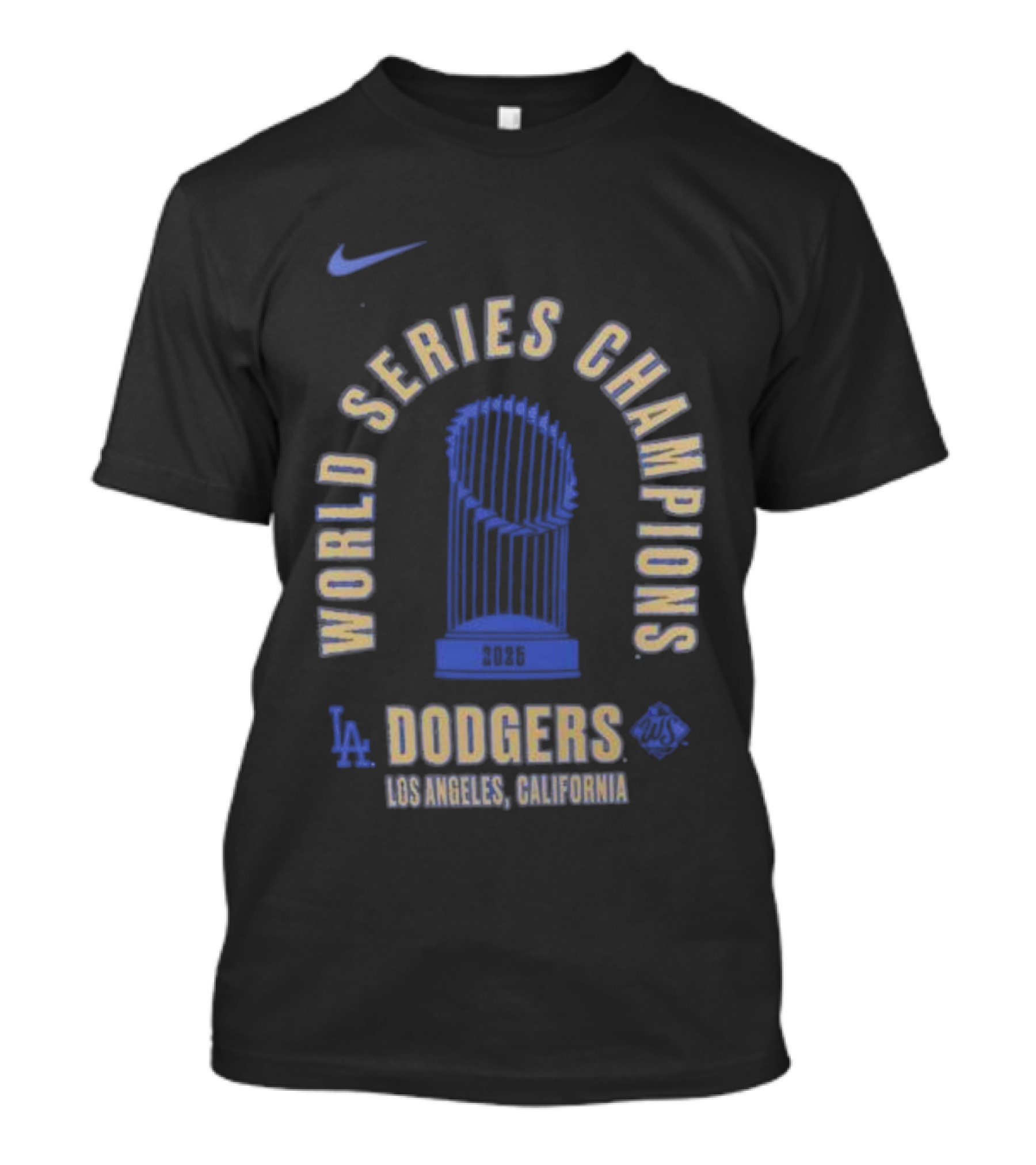 Nike Los Angeles Dodgers 2025 World Series Champions California T-Shirt