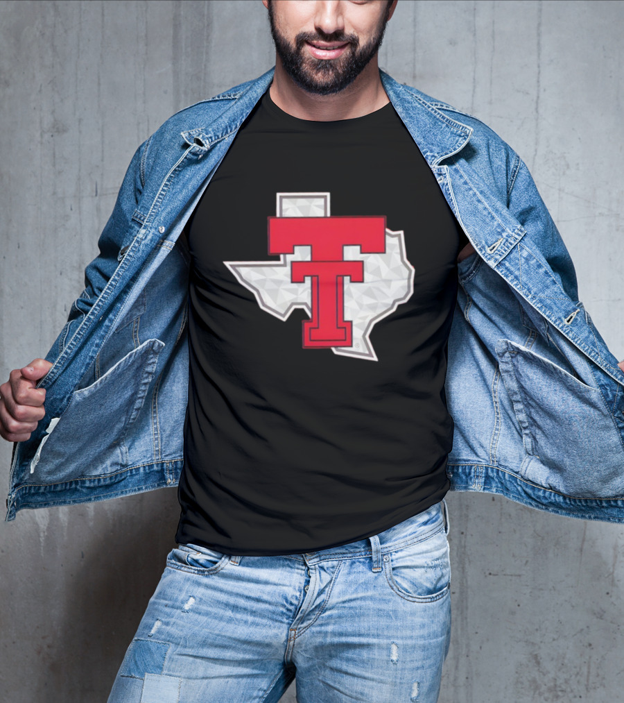 Texas Tech Red Raider Galvanized Pride State Emblem T-Shirt