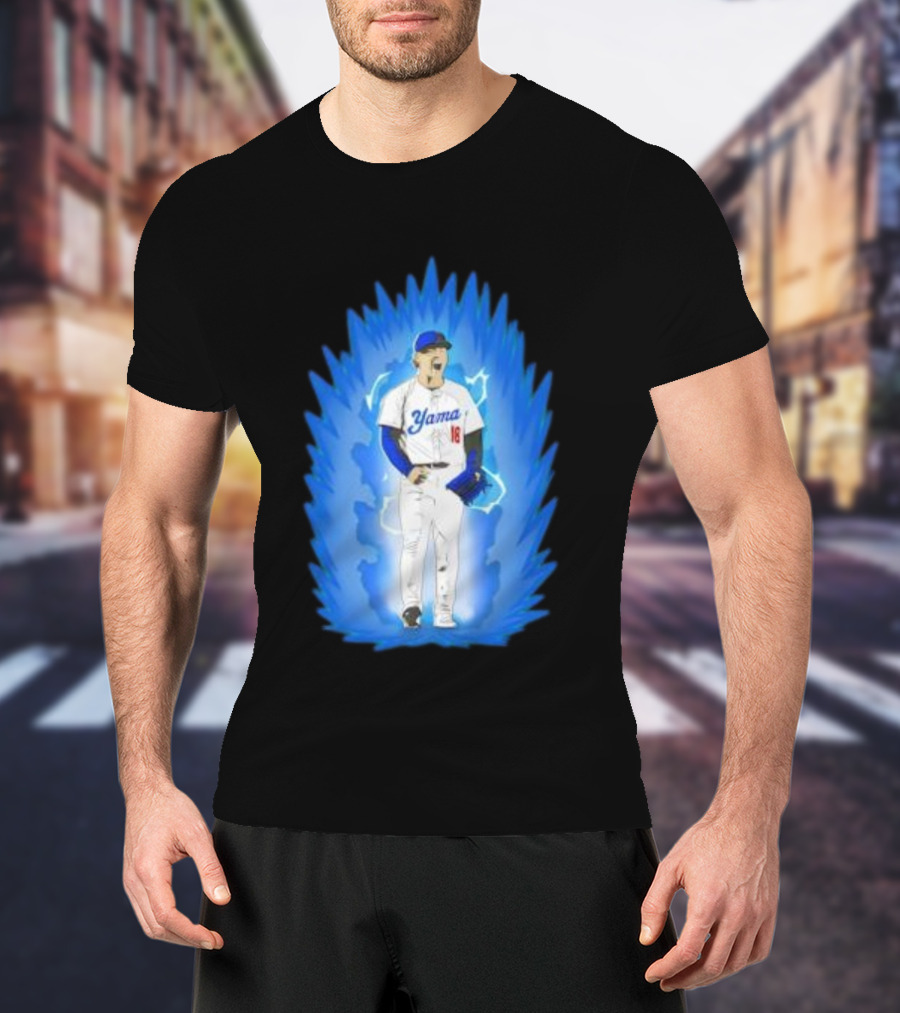 Yoshinobu Yamamoto Super Saiyan Yama 18 Los Angeles Dodgers T-Shirt