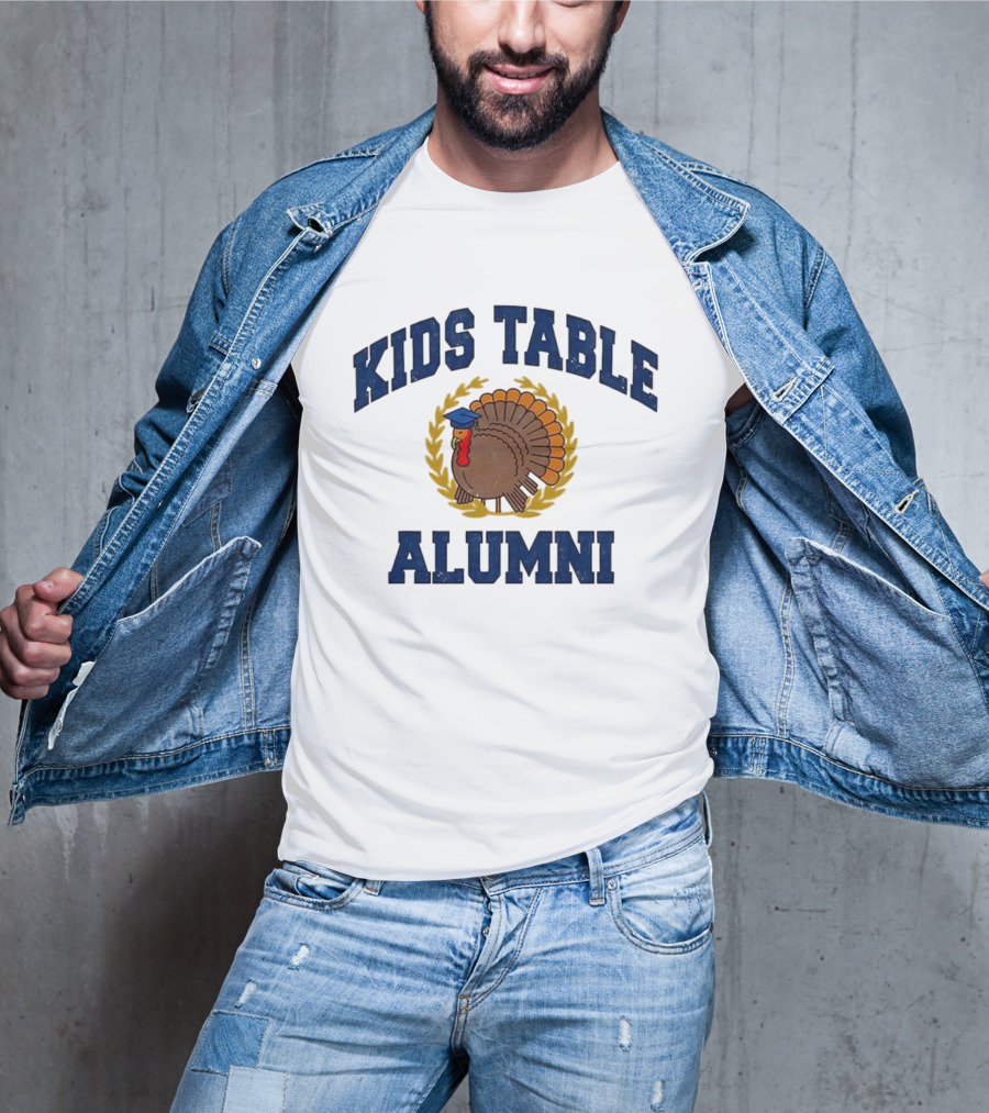 Kids Table Alumni Turkey Graduation Fun Thanksgiving T-Shirt