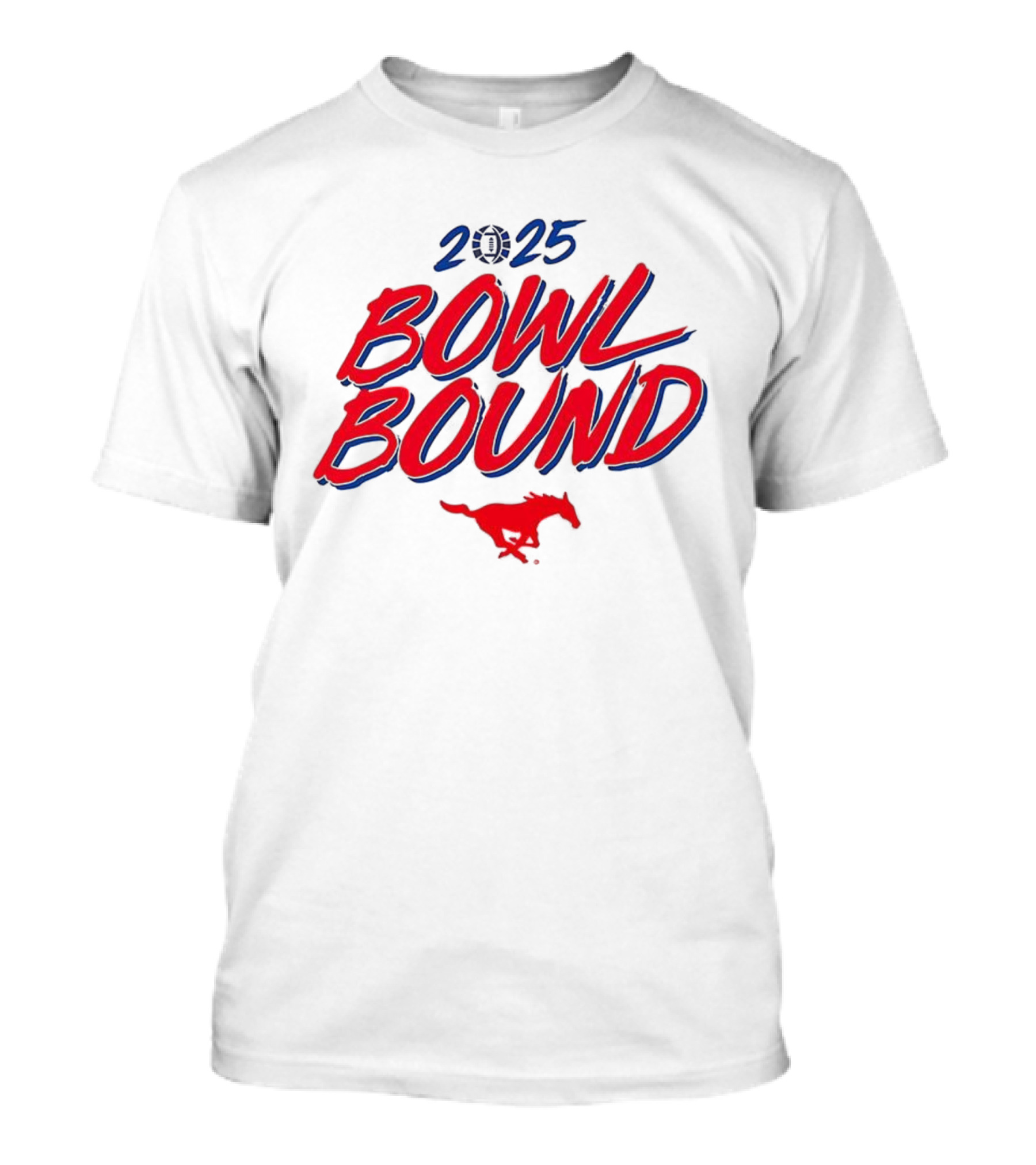 SMU Mustangs 2025 Bowl Bound Football Team Spirit T-Shirt