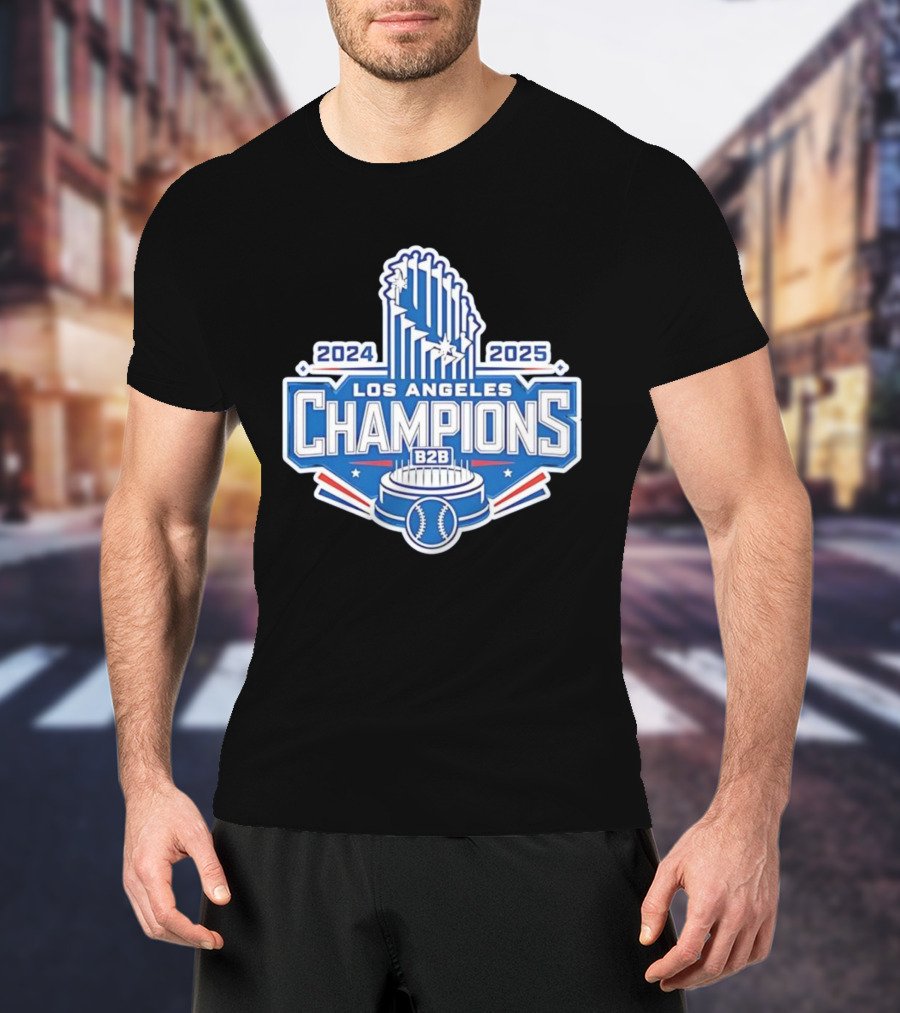 2024 2025 Los Angeles B2B Champions Baseball Cup T-Shirt