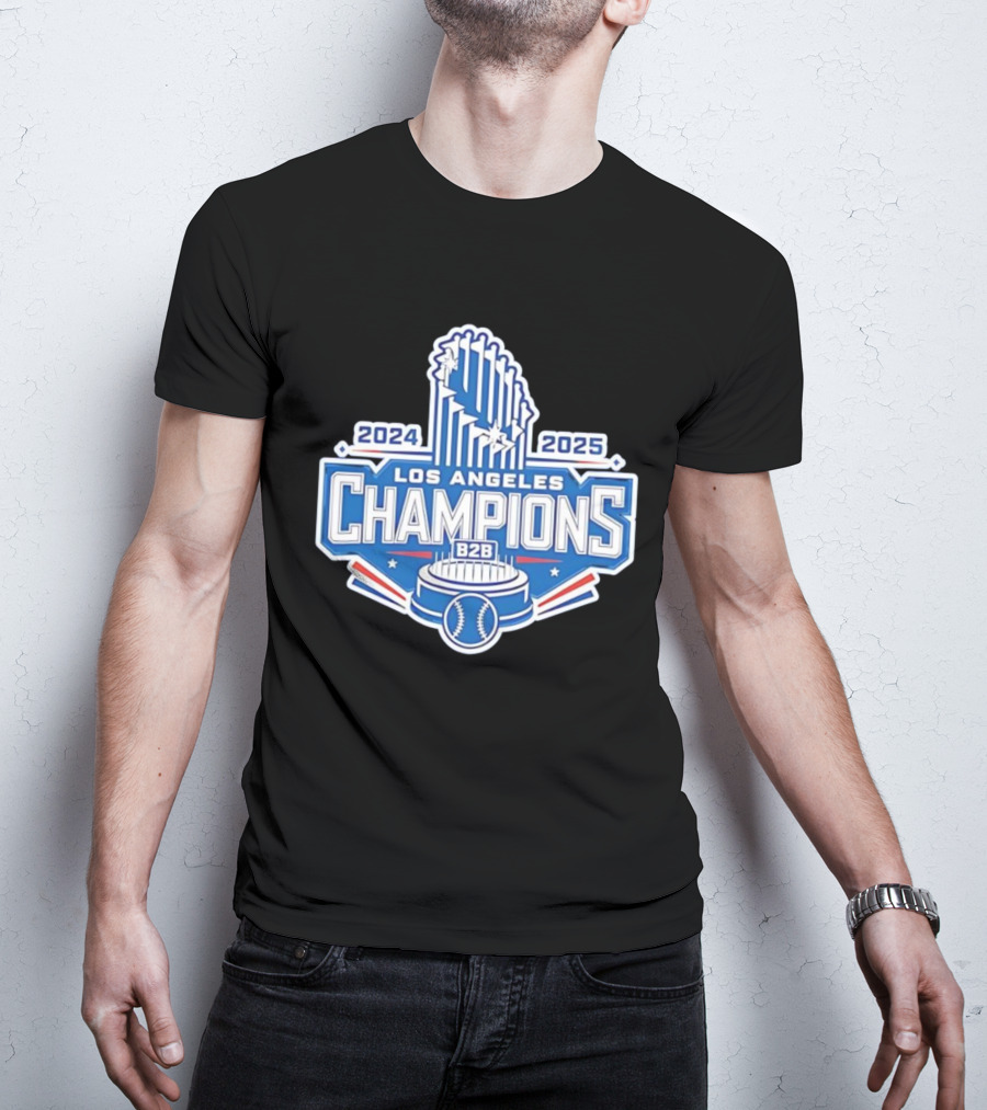 2024 2025 Los Angeles B2B Champions Baseball Cup T-Shirt