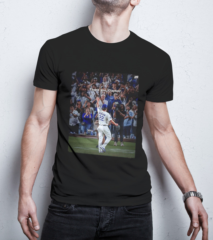 Thank You Clayton Kershaw 22 Crowd Tribute T-Shirt